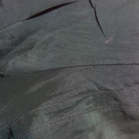 Vintage Emerald Silk Bomber Jacket - Picture 6 of 6